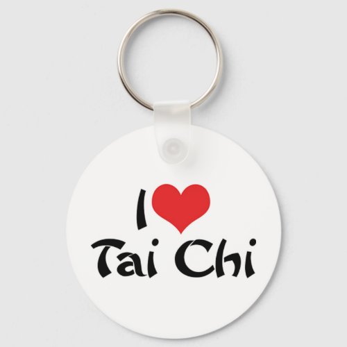 I Love Tai Chi Keychain