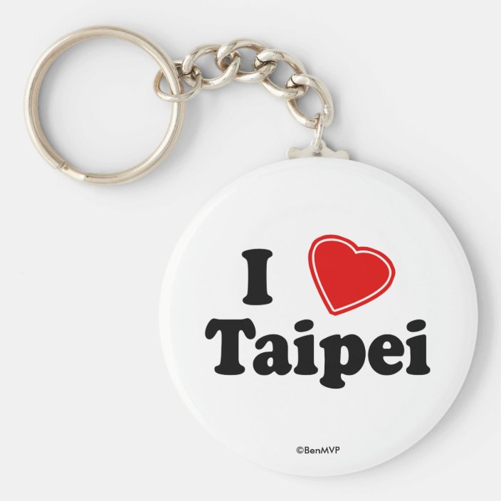 I Love Taipei Key Chain