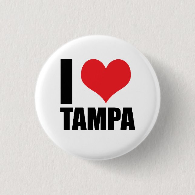 I love Tampa Button (Front)