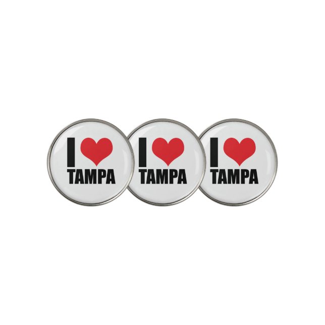 I love Tampa Golf Ball Marker (3 Up)