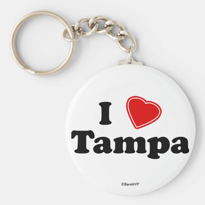 I Love Tampa Keychain