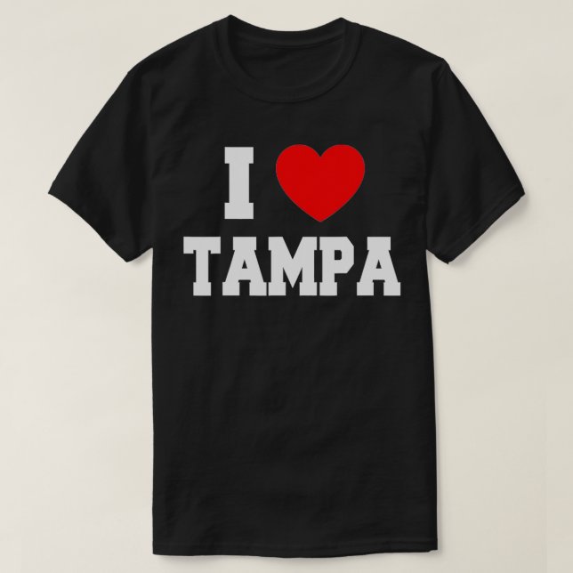 I Love Tampa  T-Shirt (Design Front)