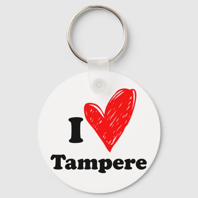 I Love Tampere Keychain (Front)