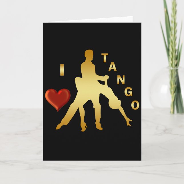 I LOVE TANGO CARD (Front)