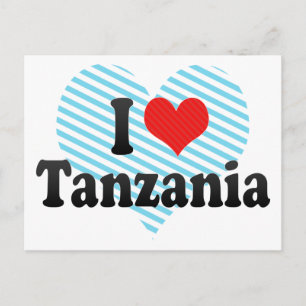 I Love Tanzania Postcard