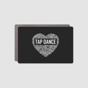 I Love Tap Dance Dog Lover Dancer Gifts for Women Car Magnet
