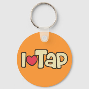 I Love Tap Keychain