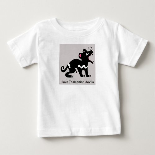 I love Tasmanian devils _Australia _Marsupial _ Baby T_Shirt
