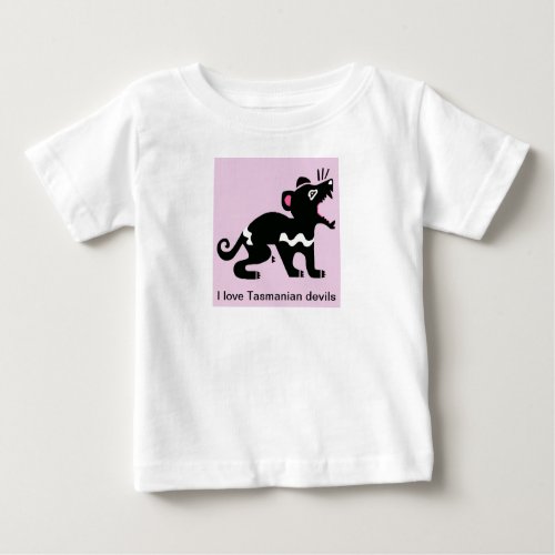 I love Tasmanian devils _ Australia _Marsupial _  Baby T_Shirt