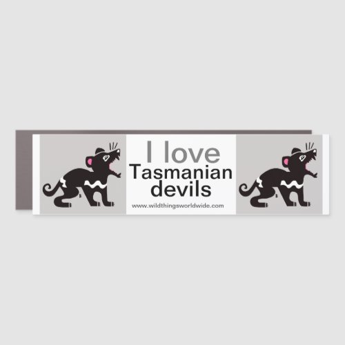   I love Tasmanian DEVILS _ Wildlife _ Nature Car Magnet