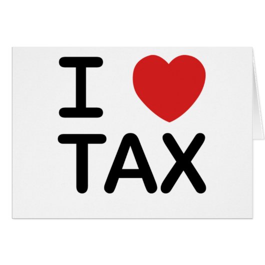 I Love Tax Cards (Front Horizontal)