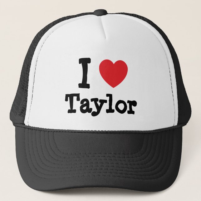 I love Taylor heart custom personalized Trucker Hat (Front)