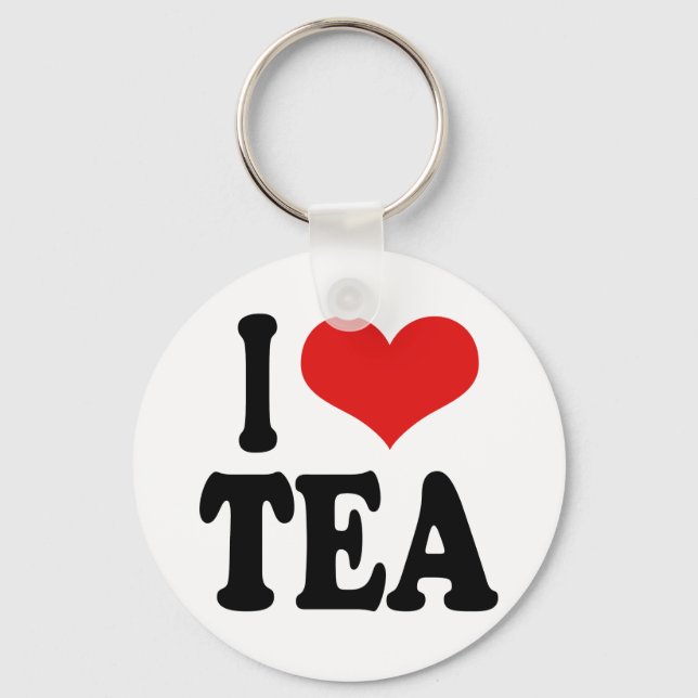 I Love Tea Keychain (Front)