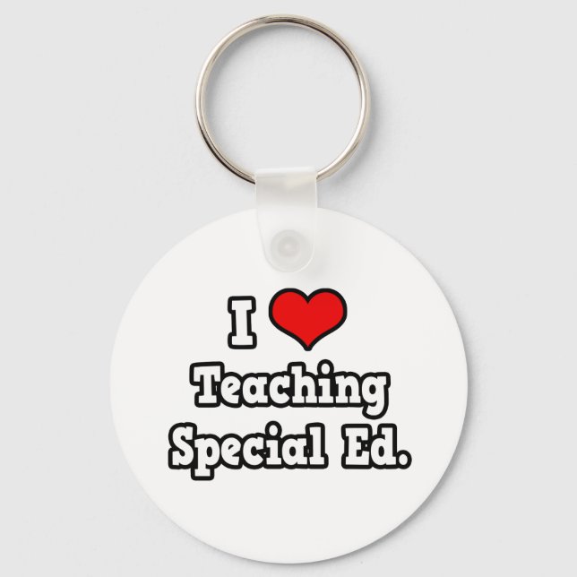 I Love Teaching Special Ed Keychain (Front)