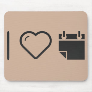 I Love Tear Off Calendars Mouse Pad