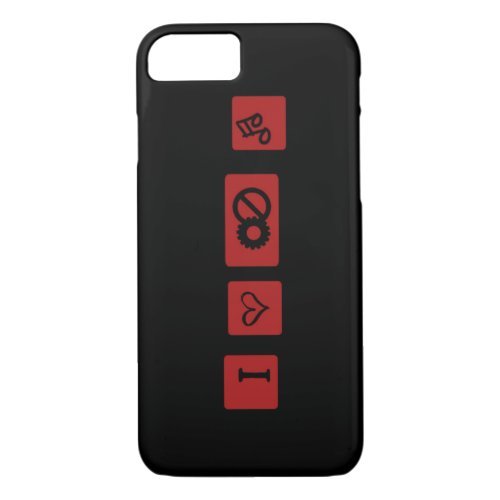 I Love Tech_No Music iPhone 87 Case