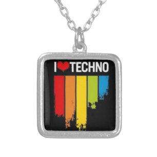 I Love Techno Necklace