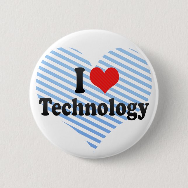 I Love Technology Button (Front)