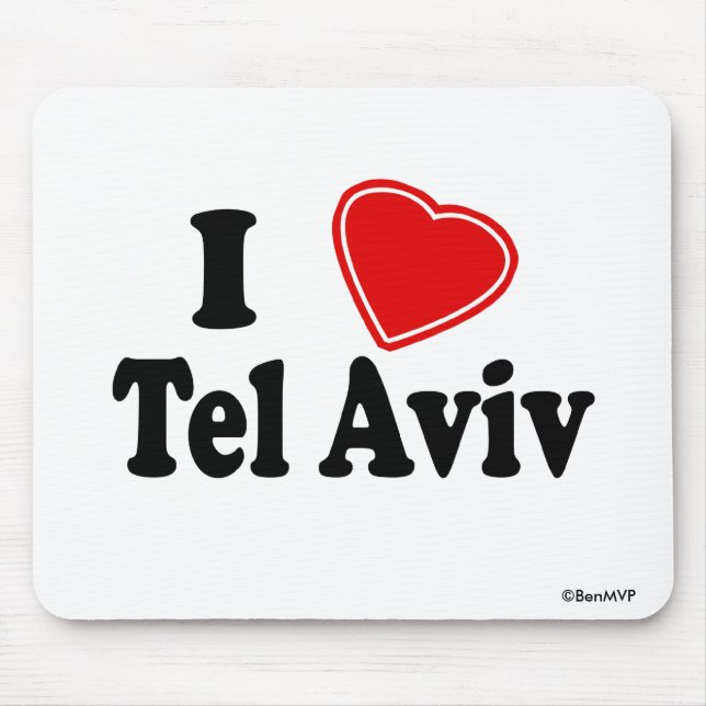 I Love Tel Aviv Mouse Pad (Front)