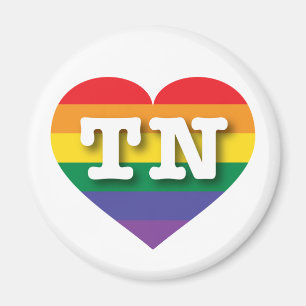 I Love Tennessee Rainbow Heart Magnet