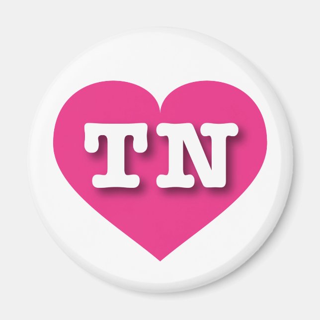 I love Tennessee - TN hot pink heart Magnet (Front)