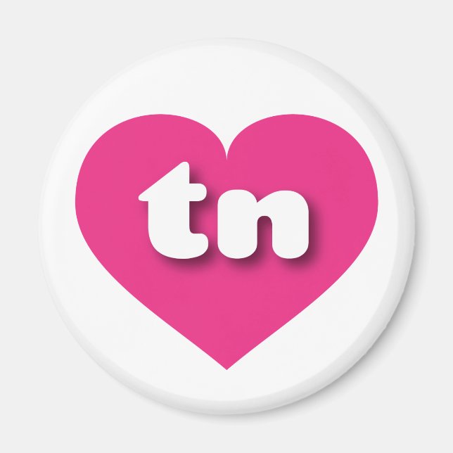 I love Tennessee - tn hot pink heart Magnet (Front)