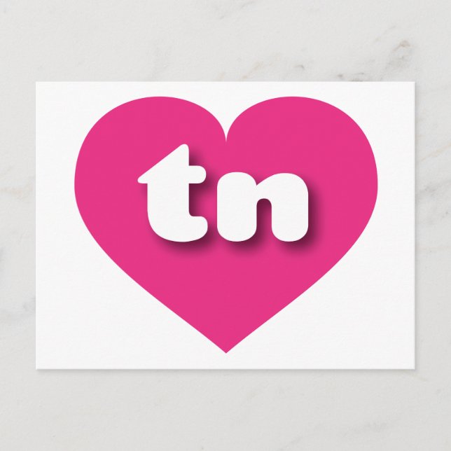 I love Tennessee - tn hot pink heart Postcard (Front)