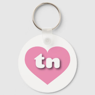 I love Tennessee - tn pink heart Keychain