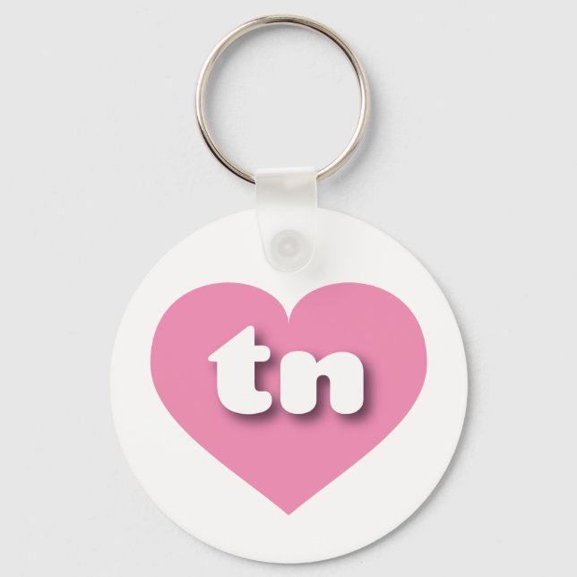 I love Tennessee - tn pink heart Keychain (Front)
