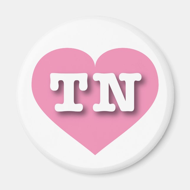 I love Tennessee - TN pink heart Magnet (Front)