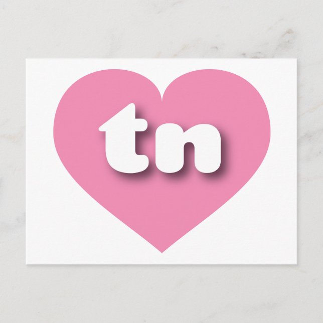 I love Tennessee - tn pink heart Postcard (Front)