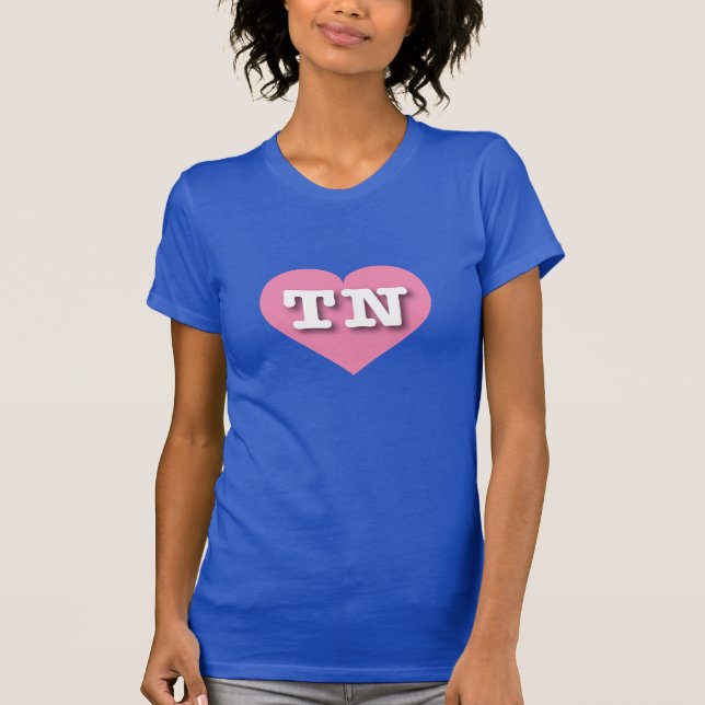 I love Tennessee - TN pink heart T-Shirt (Front)
