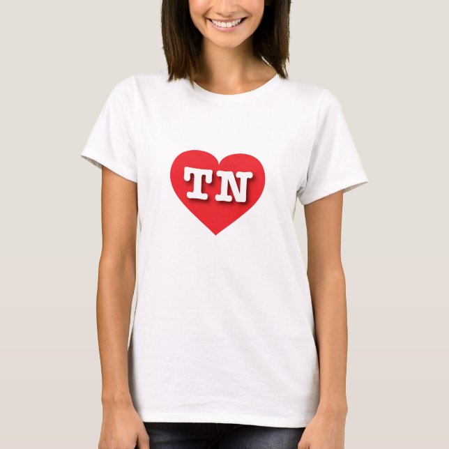 I love Tennessee - TN red heart T-Shirt (Front)