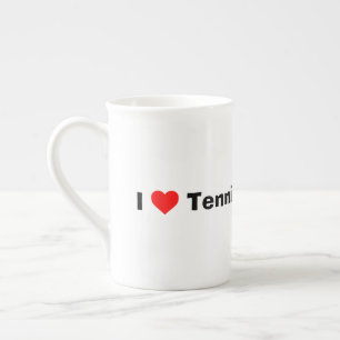 I love Tennis Bone China Mug