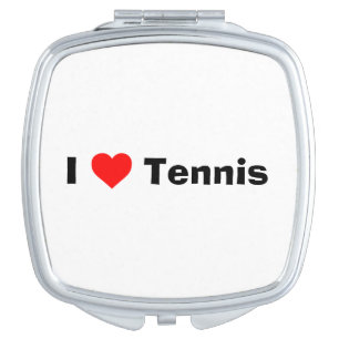 I love Tennis Compact Mirror