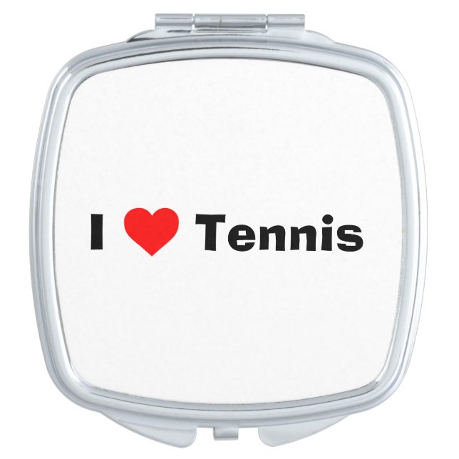 I love Tennis  Compact Mirror (Front)