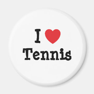 I love Tennis heart custom personalized Magnet