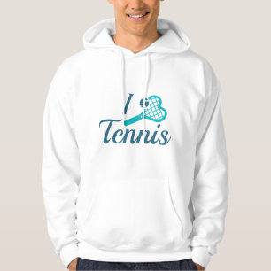 I Love Tennis Hoodie