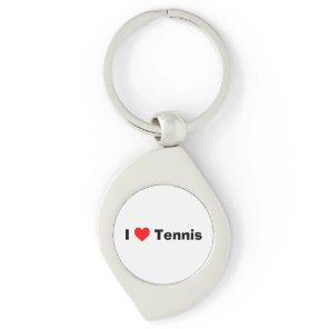 I love Tennis  Keychain