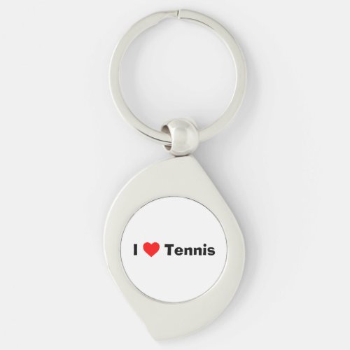 I love Tennis  Keychain