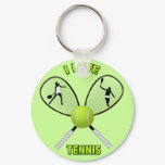 I LOVE TENNIS KEYCHAIN