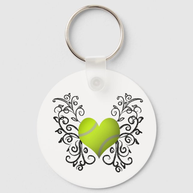 I Love Tennis Keychain (Front)
