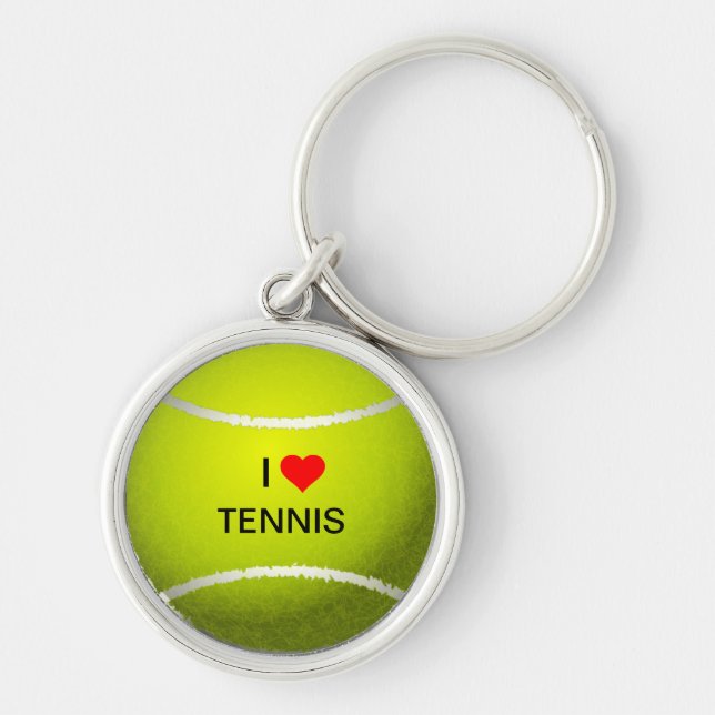 I Love Tennis keychain (Front)