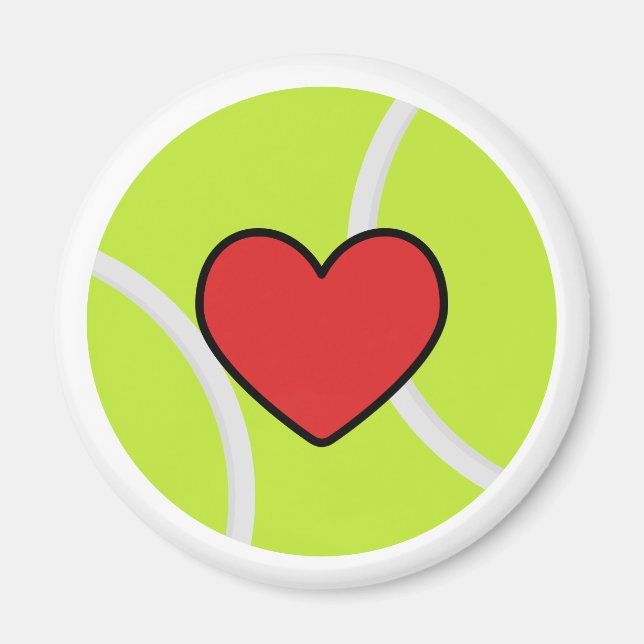 i love tennis magnet (Front)