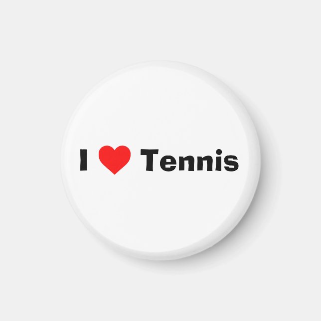 I love Tennis  Magnet (Front)