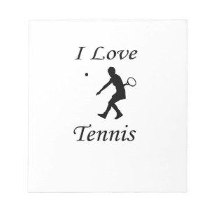 I Love Tennis Notepad