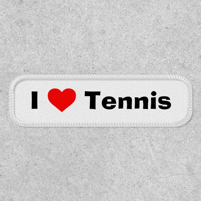 I love Tennis  Patch (Front)