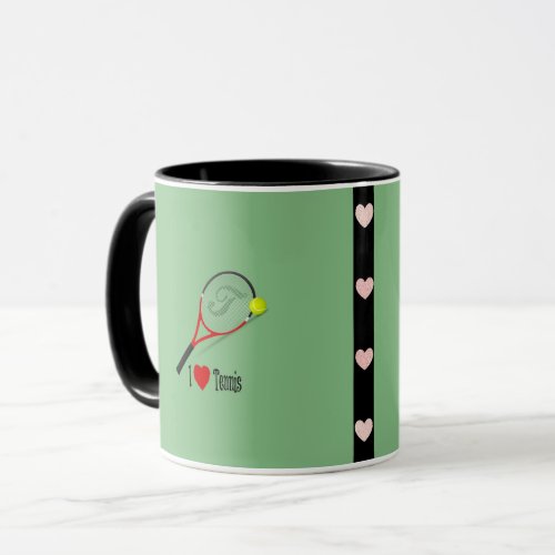 I Love Tennis popular design Mug