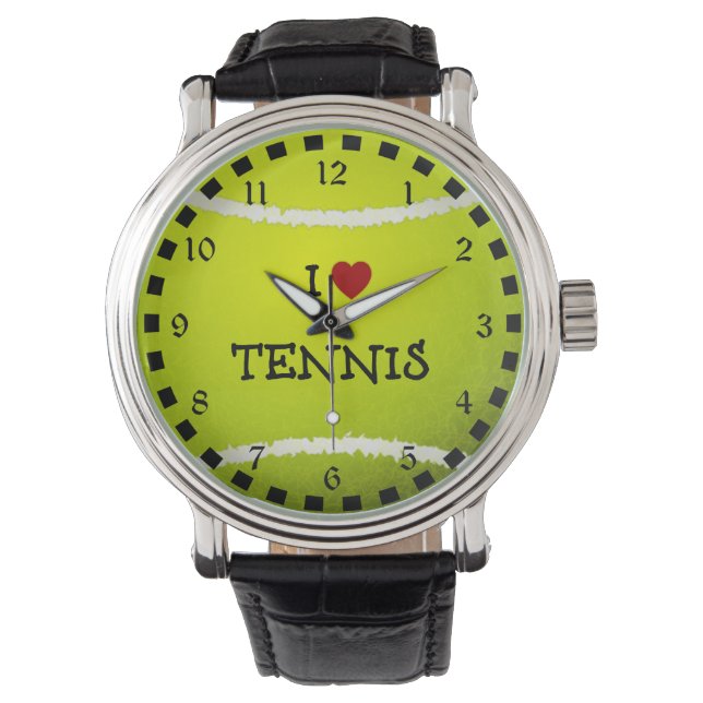 I Love Tennis, popular design Watch (Front)