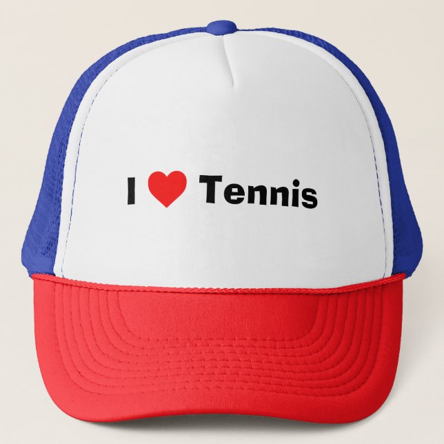 I love Tennis  Trucker Hat (Front)